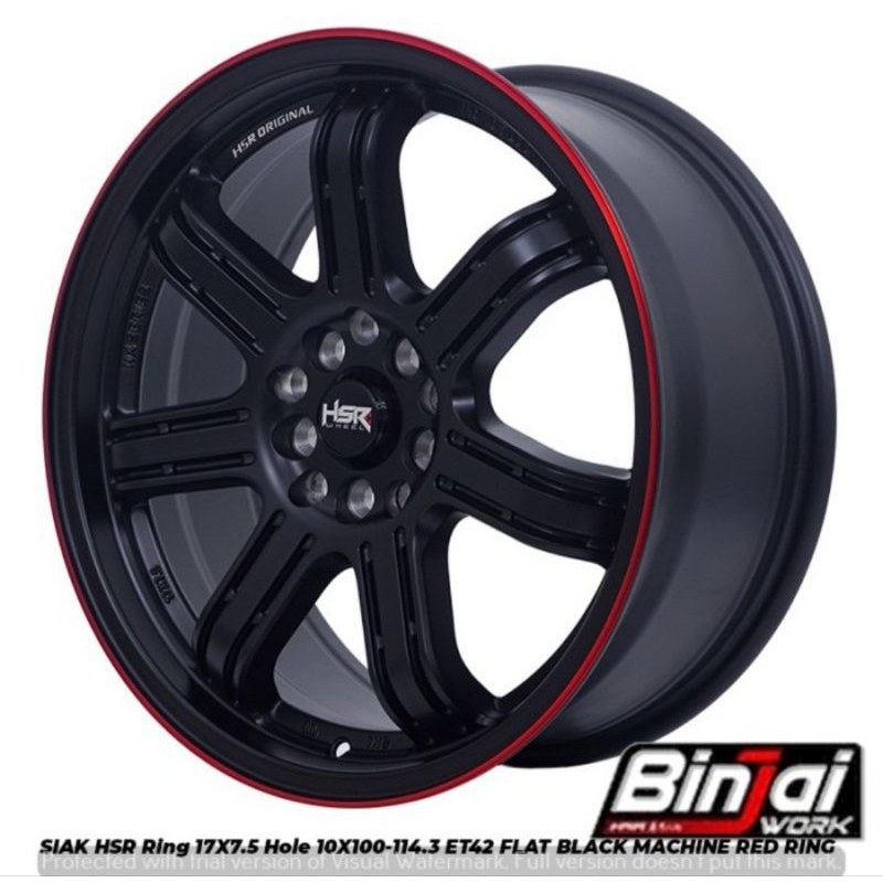velg mobil racing hsr siak ring 17 untuk mobil innova zenix xpander