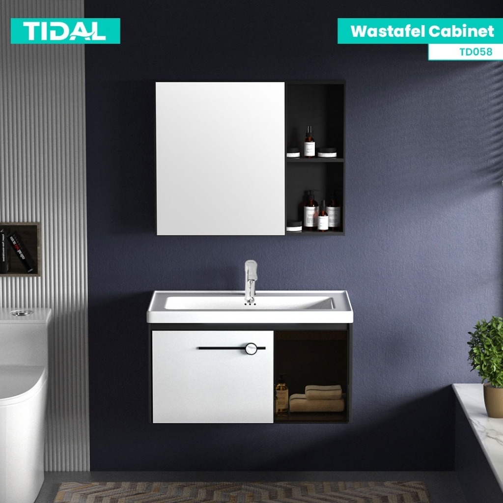 Wastafel Cabinet Set Komplit Modern Minimalis Kamar Mandi Tidal TD058