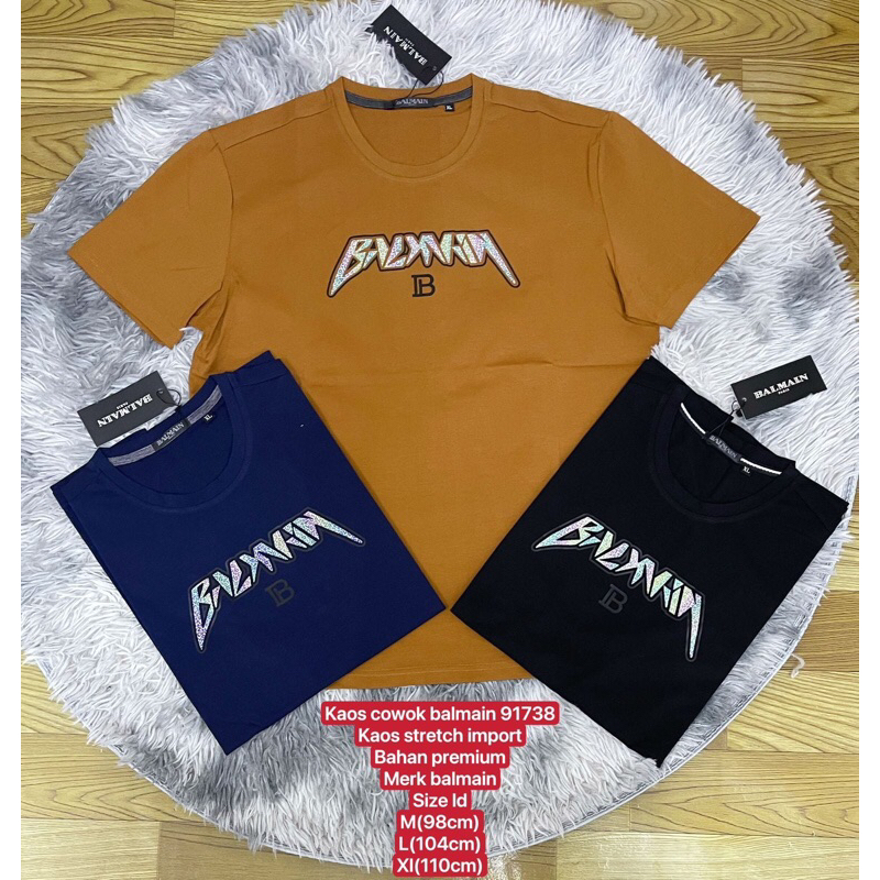 Kaos Cowok Balmain 91738
