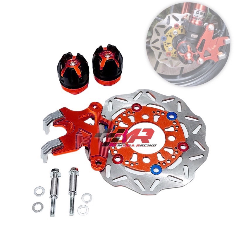 PAKET PIRINGAN CAKRAM BEAT VARIASI + COVER KALIPER + JALU AS RODA DEPAN MOTOR HONDA MATIC BEAT VARIO