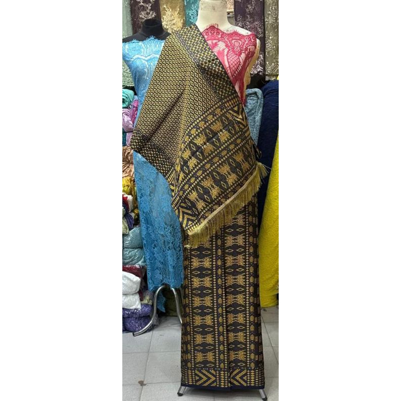 songket mesin motif tumtuman