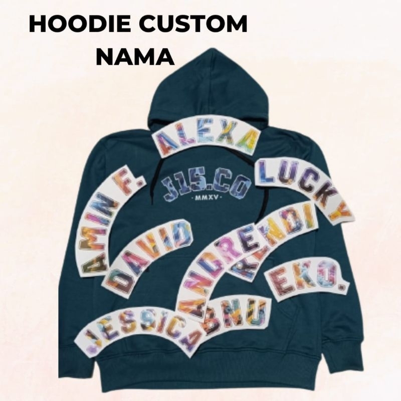 hoodie custom nama hoodie premium