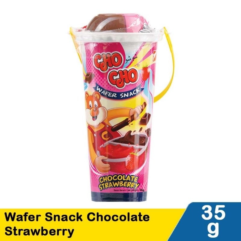 

Cho-Cho Wafer Snack Chocolate Strawberry 35G