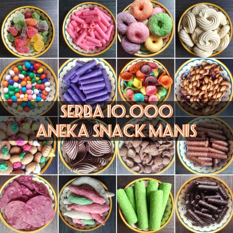 

[SNACK SERBA 10.000]SNACK MANIS/OLEH-OLEH/SNACK KILOAN/Camilan/Oleh-/Pedes/Gurih/Manis/Ori/Ready/Jajanan Nusantara/Ready/Enak/Halal/