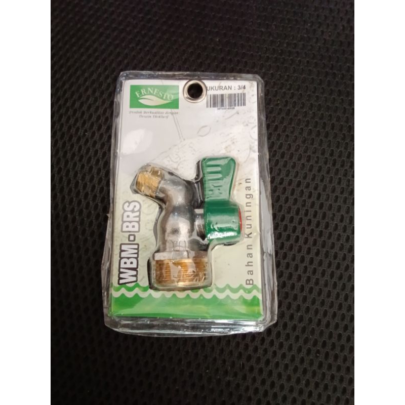 Kran Air Pendek Keran Cebol 3/4 Kran Kuningan Ernesto