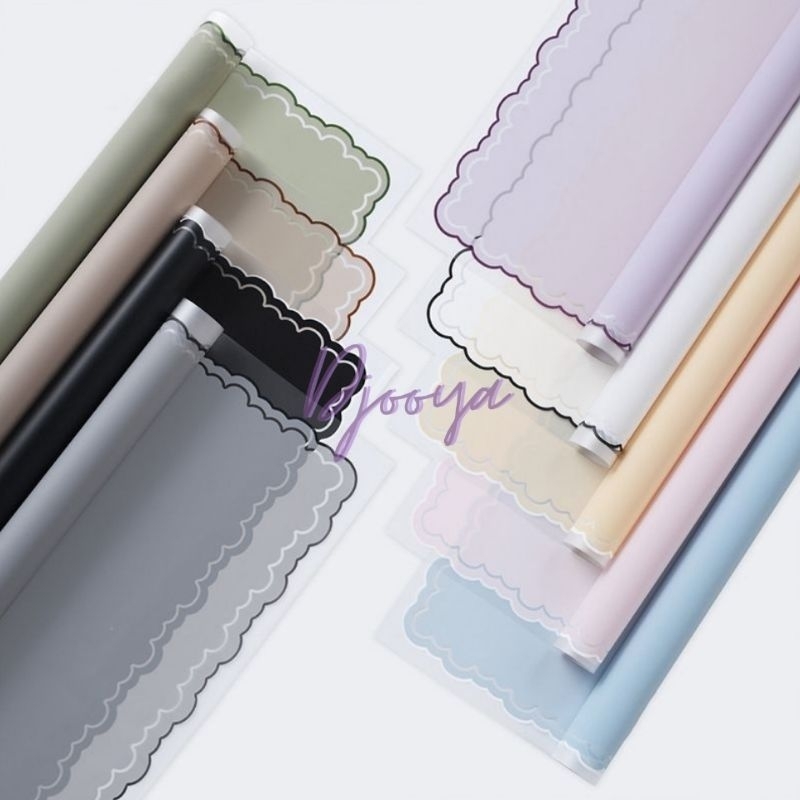 

Kertas Chellophane Transparant Korean Cloud Lace Flower Wrapping