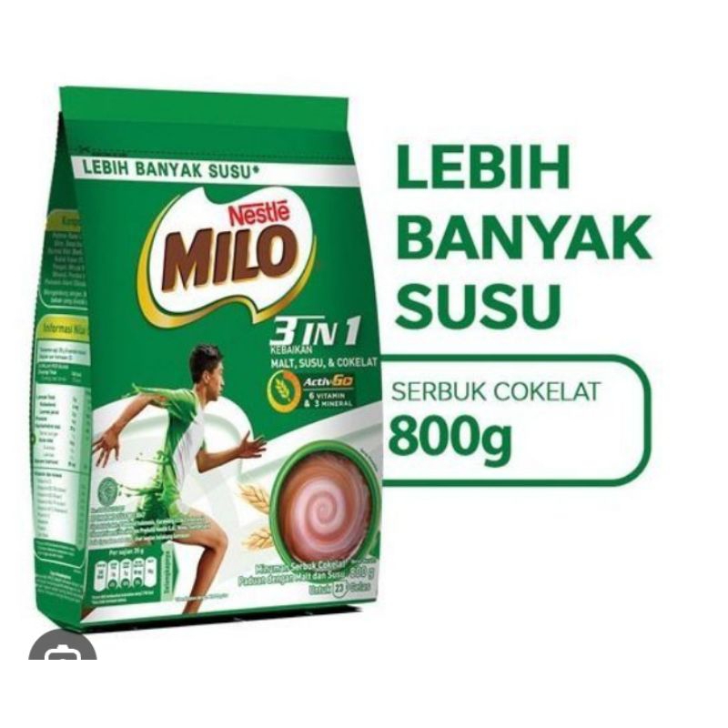 

MILO ACTIVE-GO/ 3 IN 1 800GR