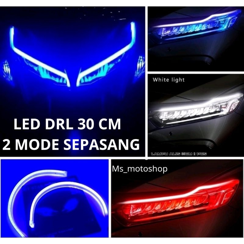 Lampu Alis Drl 2 Mode Waterprof Ice Blue Premium