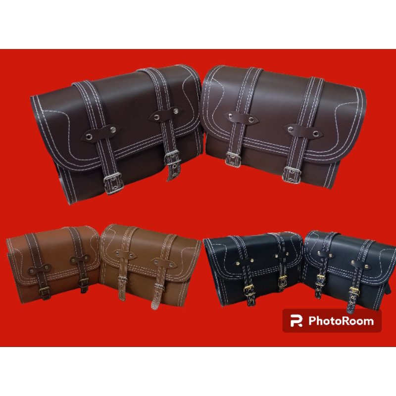 Satu pasang Tas samping motor Kawasaki W175