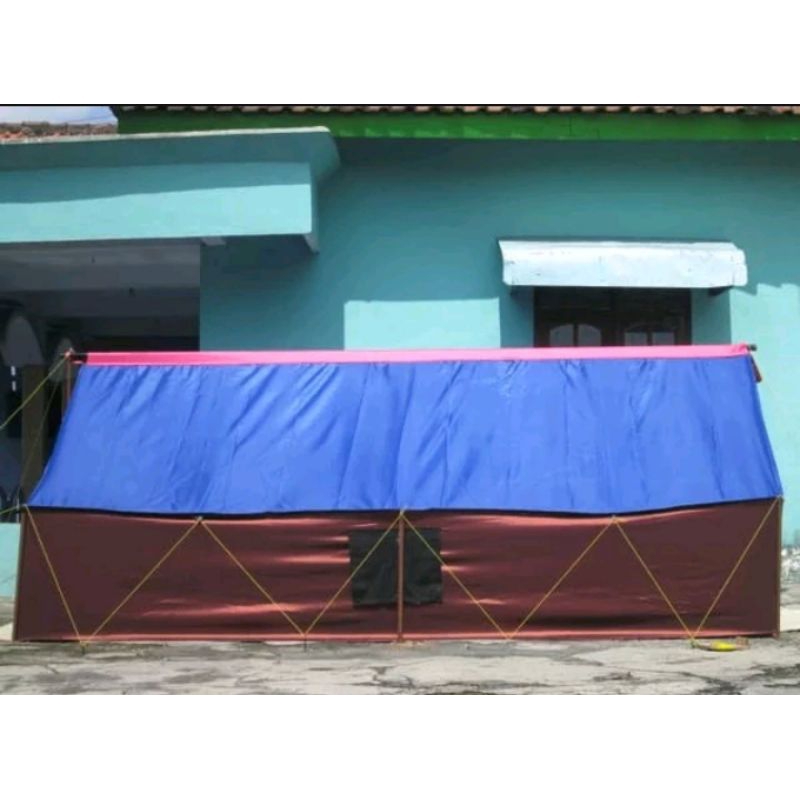 Tenda regu pramuka 3x4 tenda camping full set tiang alas tenda