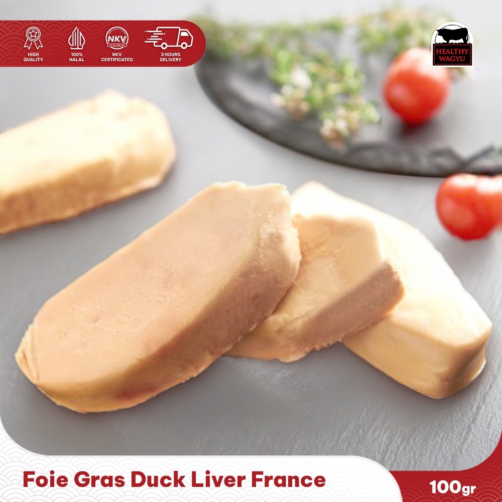 

Foie Gras Duck Liver Hati Angsa Import France 100 Gram HealthyWagyu