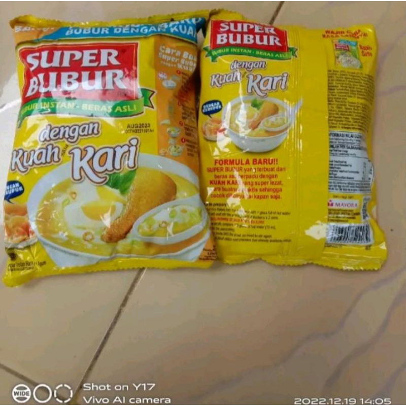 

Super Bubur Kuah Kari 46gr, Super Bubur Kuah Soto 46gr, Super Bubur Kuah Abon 46gr