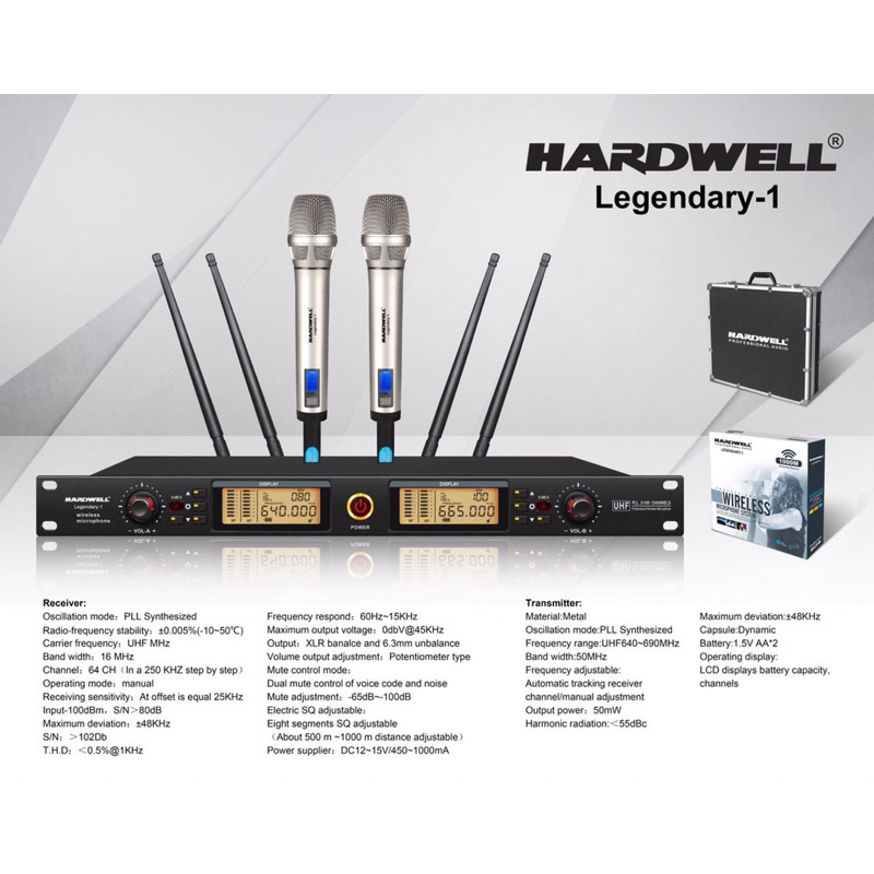 Mic wireless Hardwell legendary 1 Original