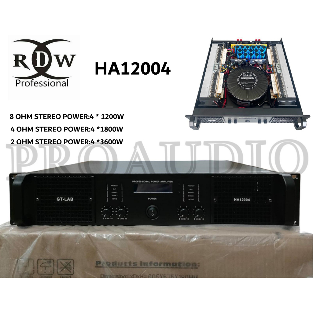 POWER AMPLIFIER GT LAB HA 12004 HA12004 POWER CLASS H ORIGINAL QUALITY