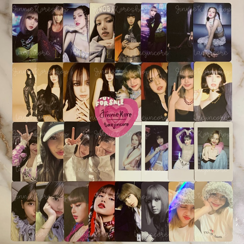 LALISA & LISA 0327 PHOTOBOOK EDITION PHOTOCARD PREORDER BENEFIT VOL 2 3 4 RPC POB KTOWN YGS RARE CAR