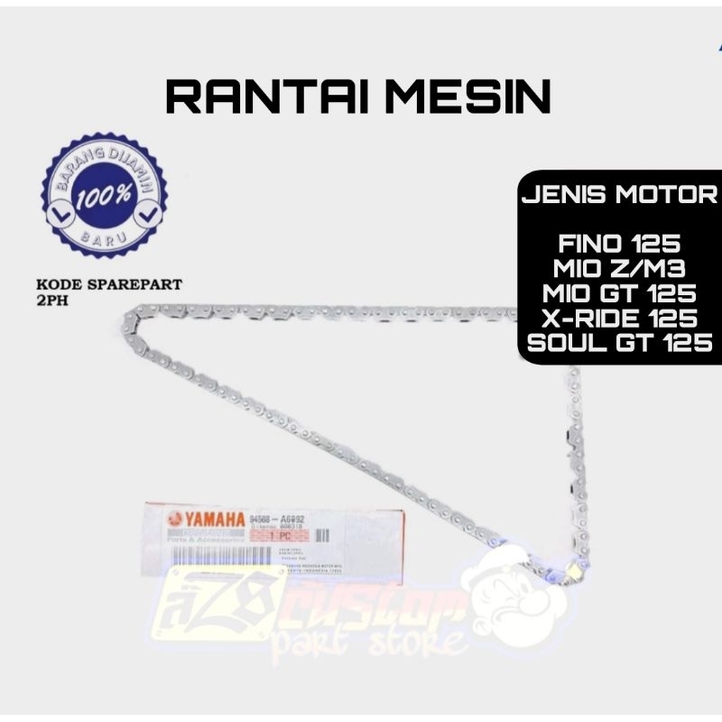 RANTAI KETENG ONLY KETENG KAMPRAT FINO FI 125 MIO GT 125 SOUL GT 125 X RIDE 125 MIO Z MIO M3 2PH