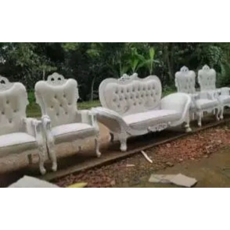 1set kursi pelaminan jati