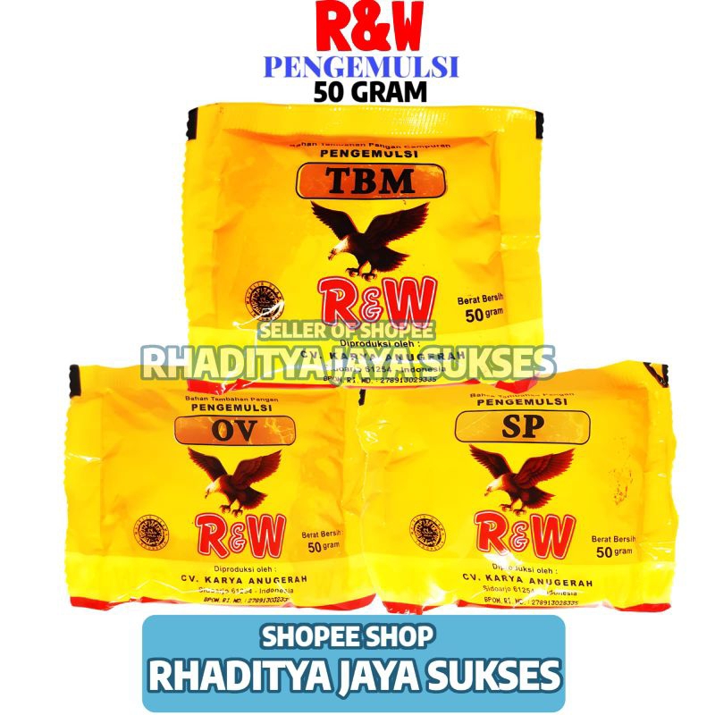 

Pengemulsi Pengembang Kue SP Ovalet TBM R&W 50gr