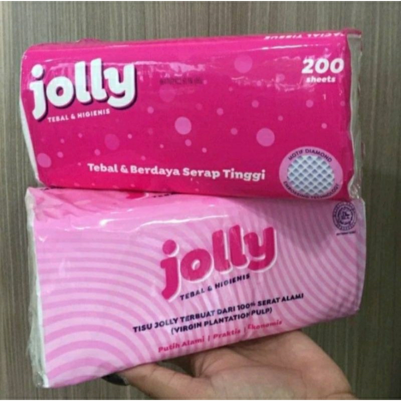 Tissue Jolly 200 Sheet Facial Tissue