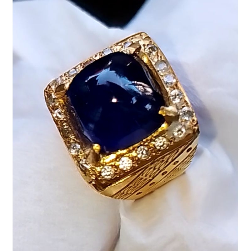 Natural Blue Sapphire Tanzania Lawasan Jumbo Super Kristal 