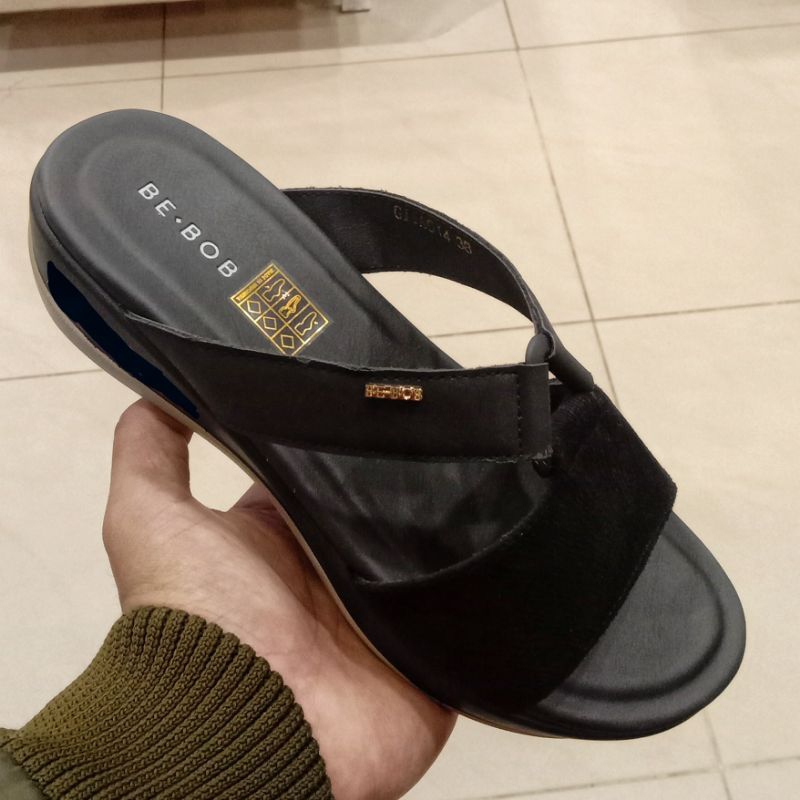 PROMO LAST STOCK SIZE 38 SANDAL WEDGES BE.BOB TALI SILANG MURAH MERIAH || SANDAL WANITA  WEDGES RING