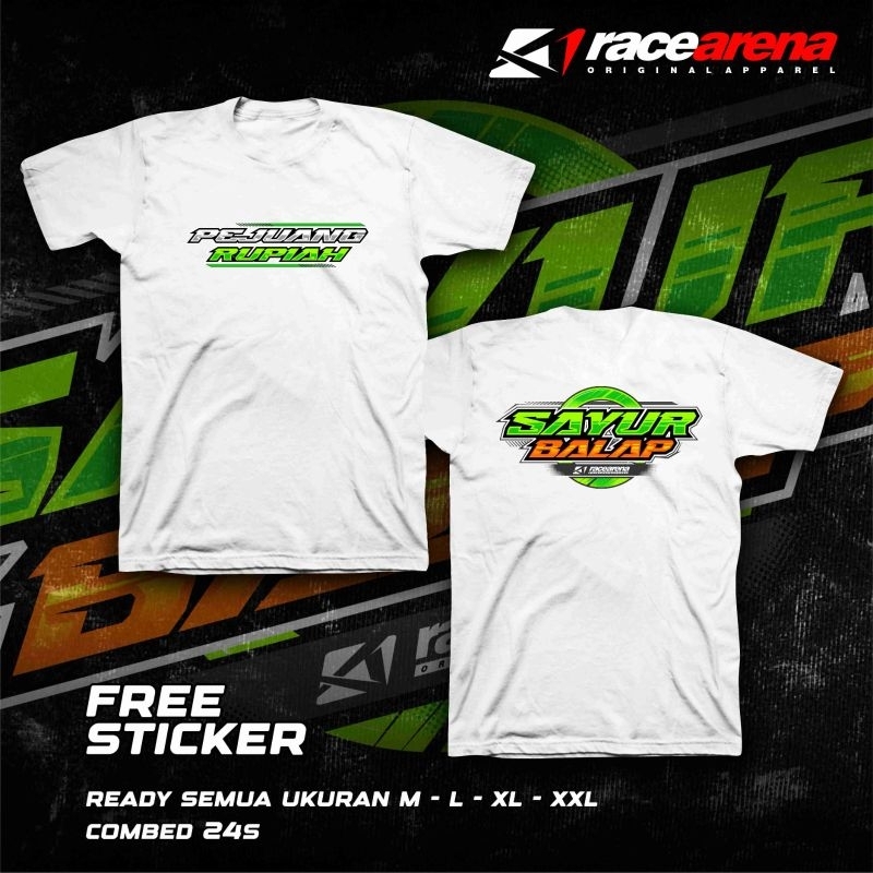 KAOS costum SAYUR BALAP, bisa COD
