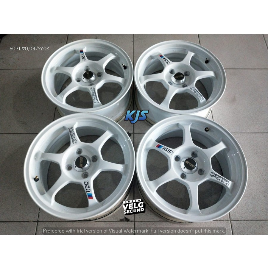 pelek seken model SSR TYPE-C R15X6,5 4X100ET45WHITE