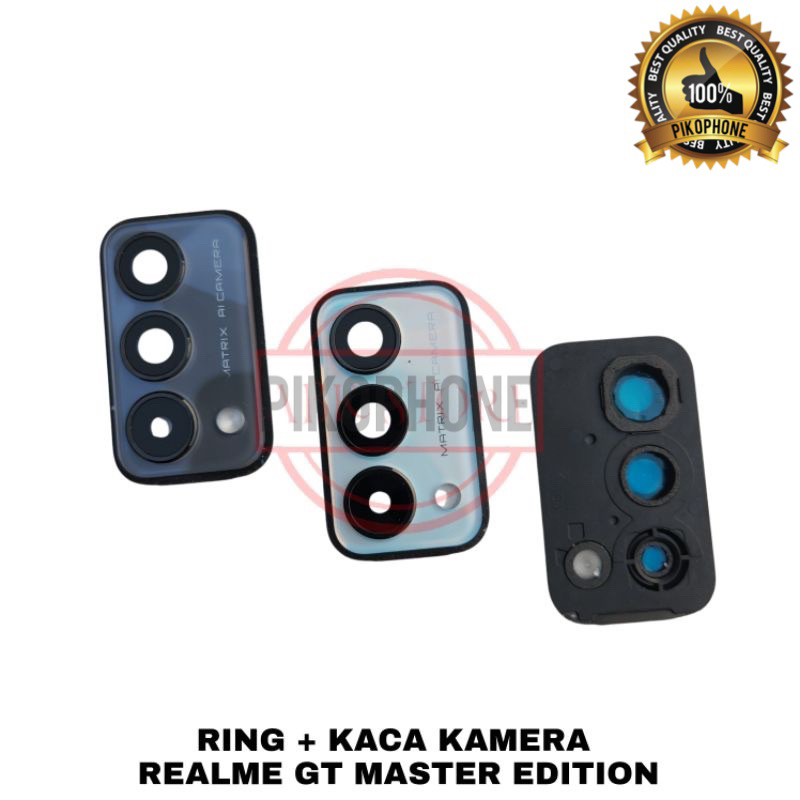 ring + kaca kamera belakang realme gt master edition RING + KACA KAMERA BELAKANG / LENSA CAMERA REAL