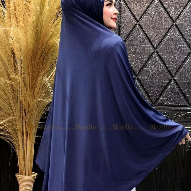Bergo Jumbo Simplina XXL ori Nazilla - Bergo Jumbo Simpel