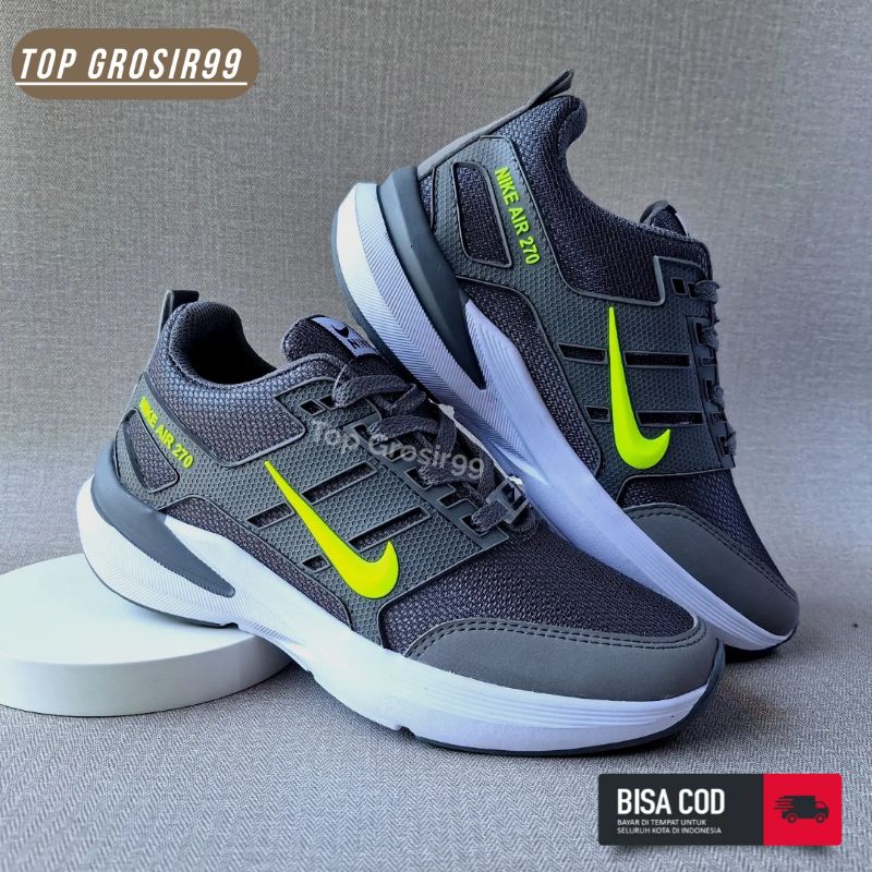 Sepatu Sneakers Hitam Polos Pria Wanita Sekolah Running Sport