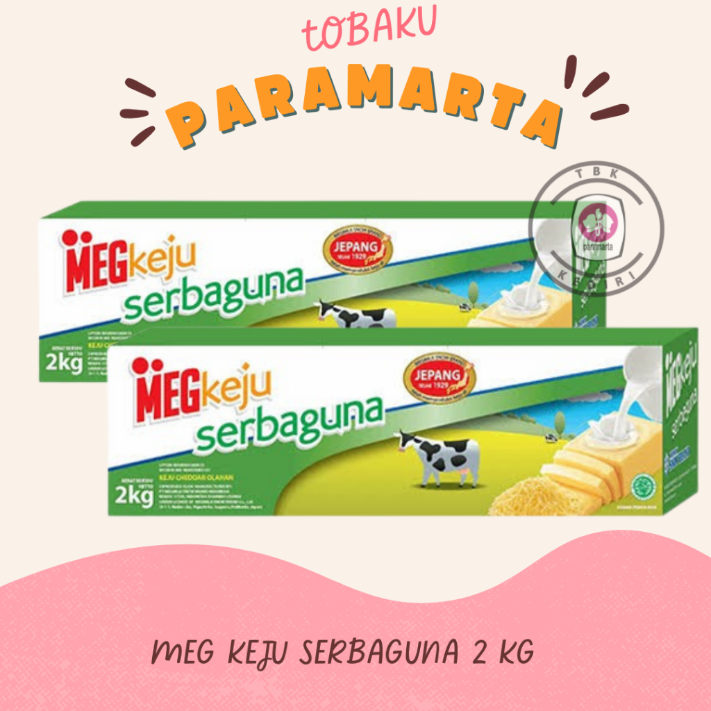 

KEJU CHEESE MEG KEJU SERBAGUNA 2 KG / KEJU MEG CHEESE SERBAGUNA