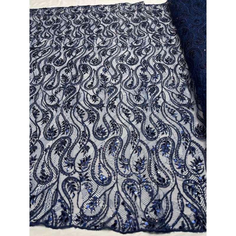 MURAH.. Bahan Kain Cantili Meteran/Till Santili Payet Piring/Brokat Santili