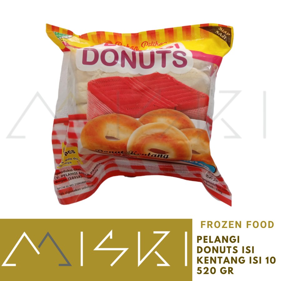 

PELANGI DONUTS ISI KENTANG ISI 10 520 G