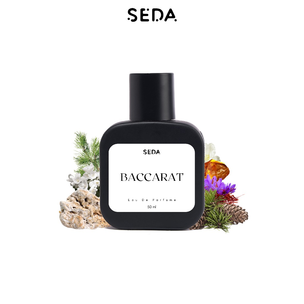 SEDA Parfum BACCARAT 50ml - Eau De Parfum | Parfum Unisex Pria Wanita Minyak Wangi Tahan Lama Origin