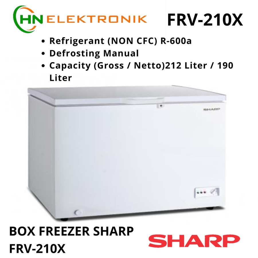 CHEST FREEZER BOX SHARP 200 LITER FRV 210 X