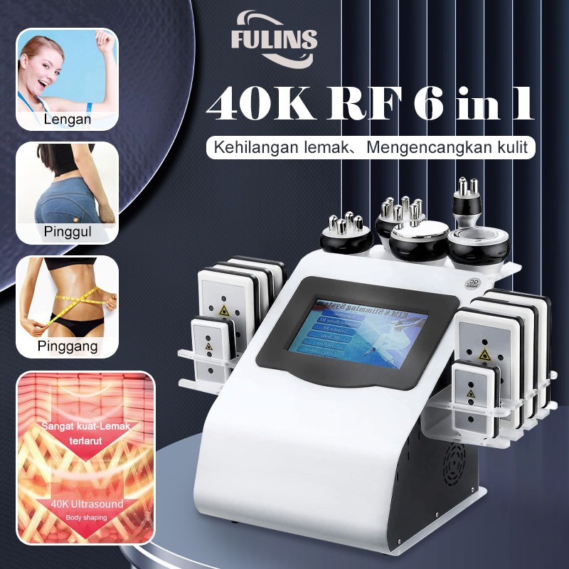 sHopYi- RF 6 in 1 Slimming radio Alat rf wajah frequency lipo laser cavitasi Pelangsing Badan Alat R