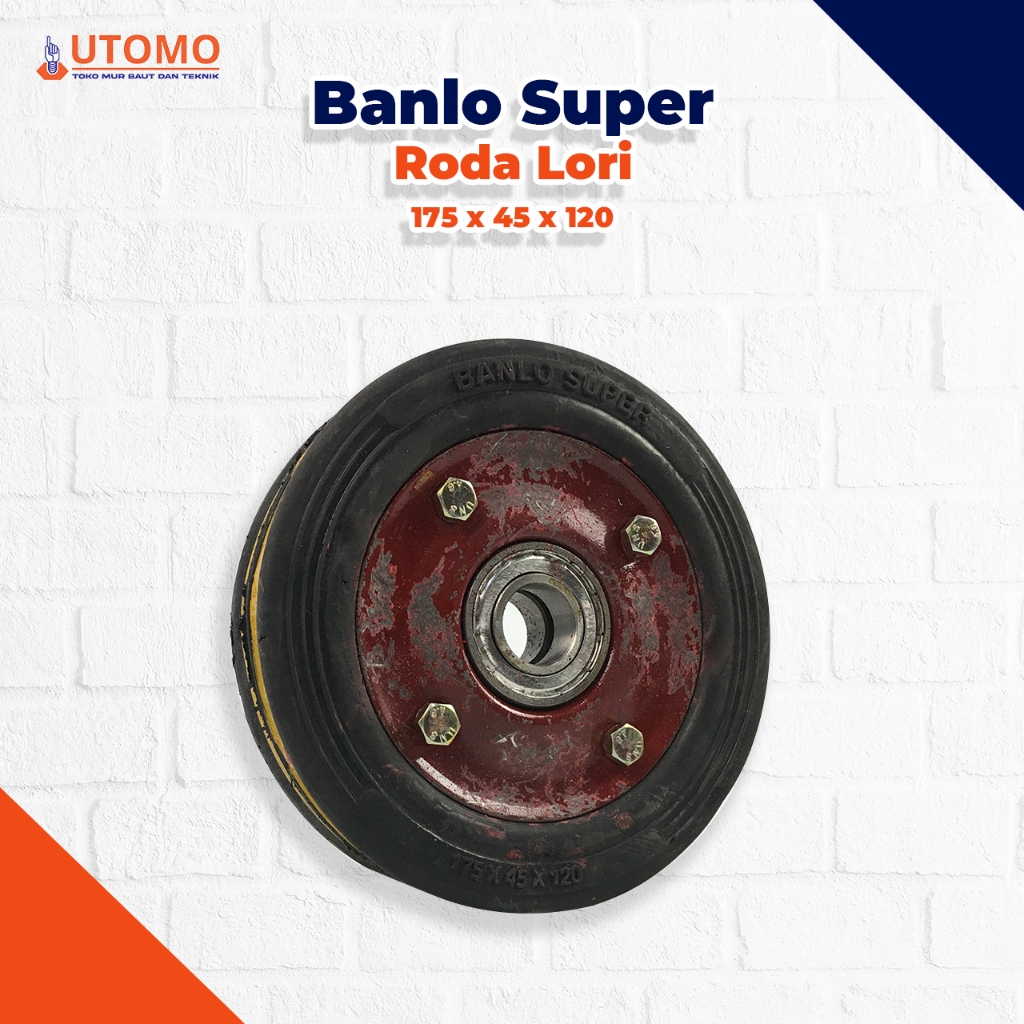 RODA Ban Lori ukuran 7" - Banlo Super - Roda / Ban Mati