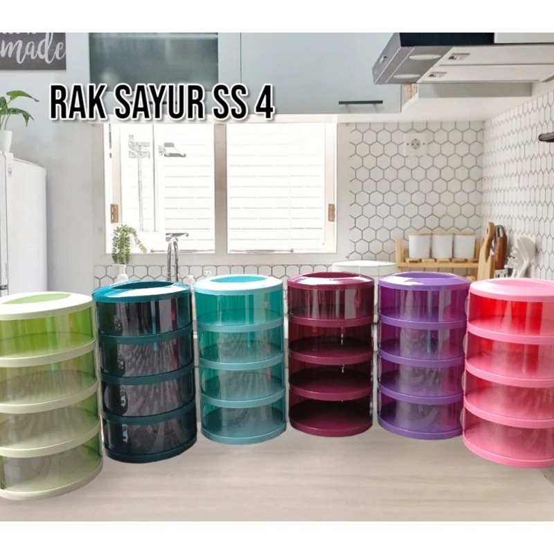rak sayur 4 susun