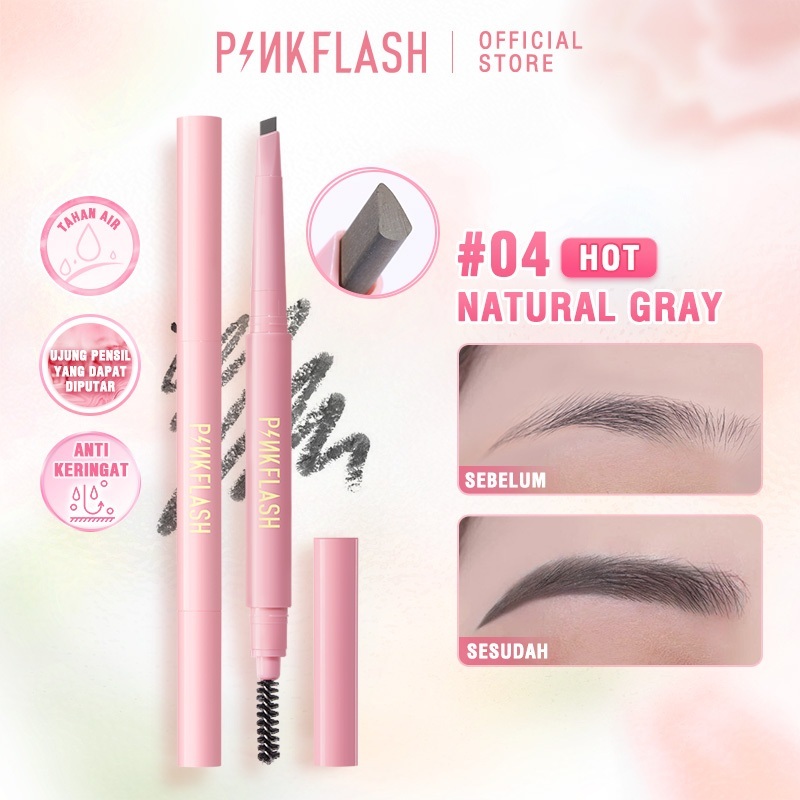 PINKFLASH Automatic Eyebrow Pencil || Eyebrow Waterproof || Lasting 8 hours || Pensil Alis Pinkflash