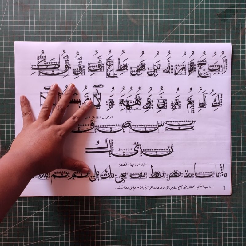 

Fotocopy Kaidah Naskhi Hasyim ukuran huruf 3mm kertas A3 lembaran tidak dijilid