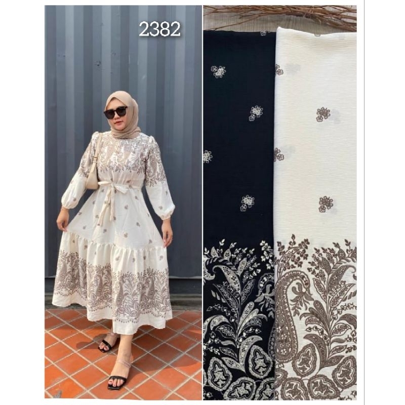 Midi dress crinkle RC savira/harga untuk 4pcs