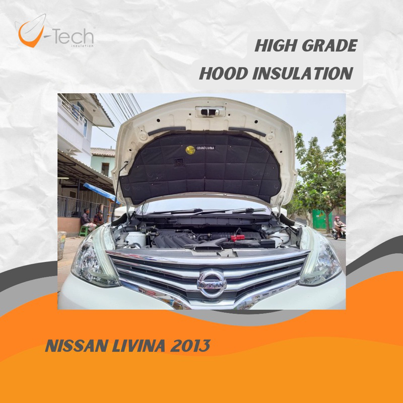 PEREDAM PANAS KAP MESIN / PEREDAM SUARA PINTU NISSAN LIVINA