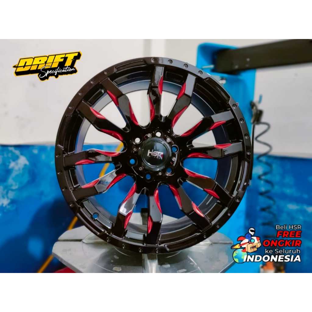 VELG RACING HSR BURNEH R20X9 H6X139,7 ET12 MOBIL PAJERO FORTUNER HILUX RANGER