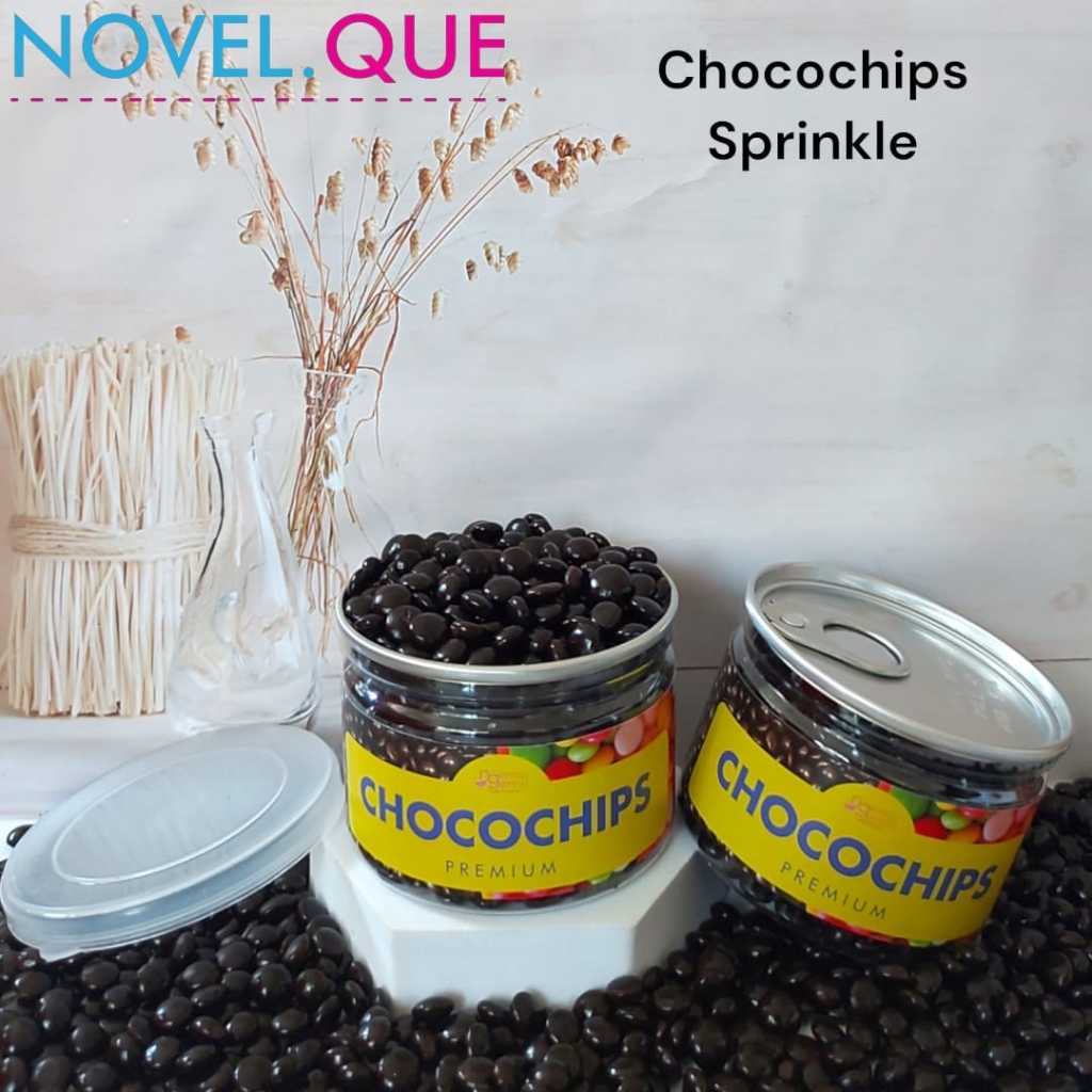 

CAN Chocochips Coklat Bulat Sprinkle Topping Hiasan Kue Donut Pop Ice Kualitas Premium