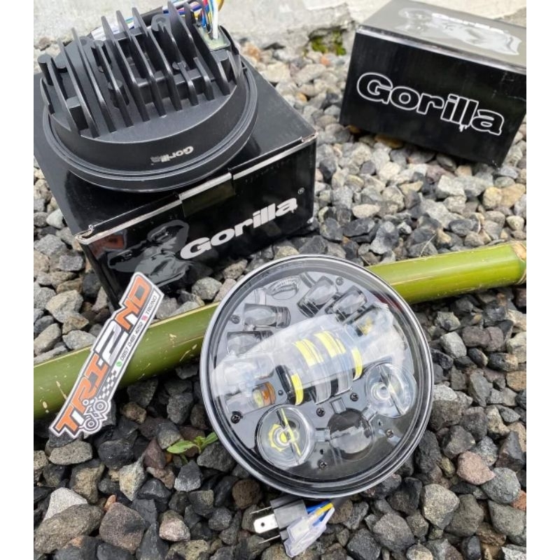 Daymaker Gorila 5,7inc lampu depan daymaker Gorilla lampu l2g pesek
