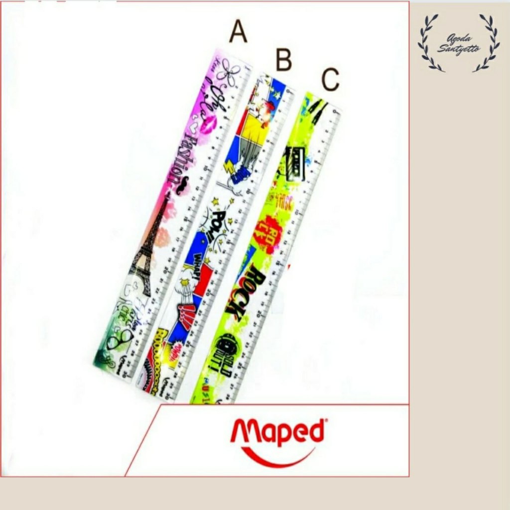 

Penggaris Maped 30 cm Tatoo - Varian A