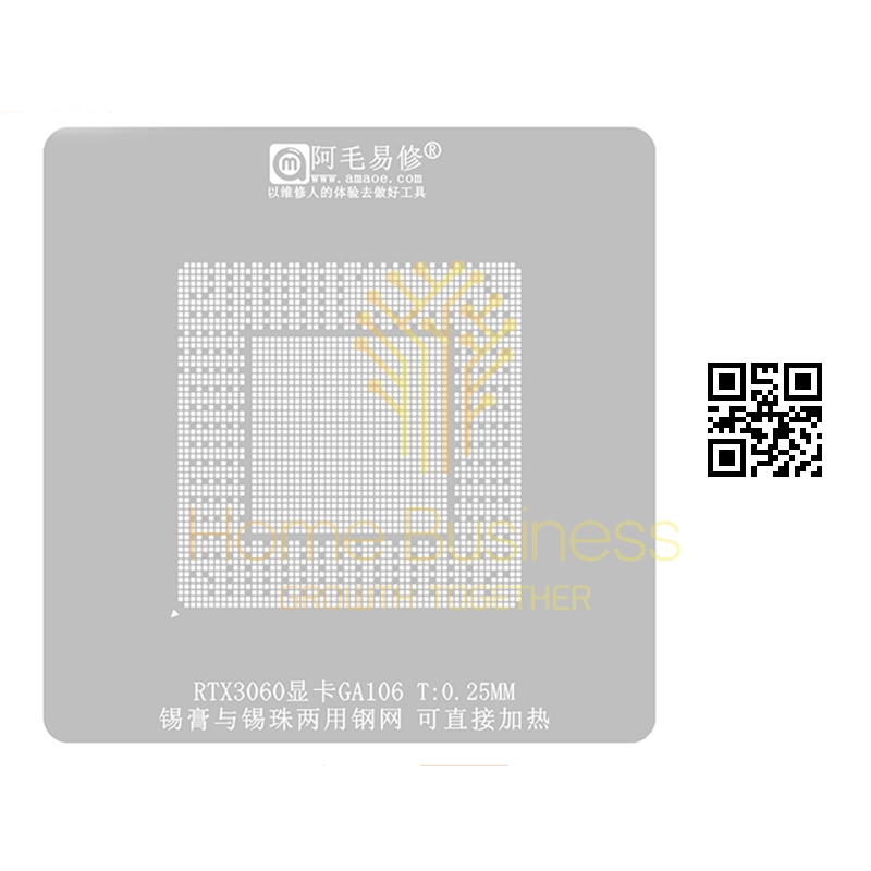 

AMAO Cetakan Stencil Plat 70X RTX3080 RTX3090 GA102 RTX 3080 3090