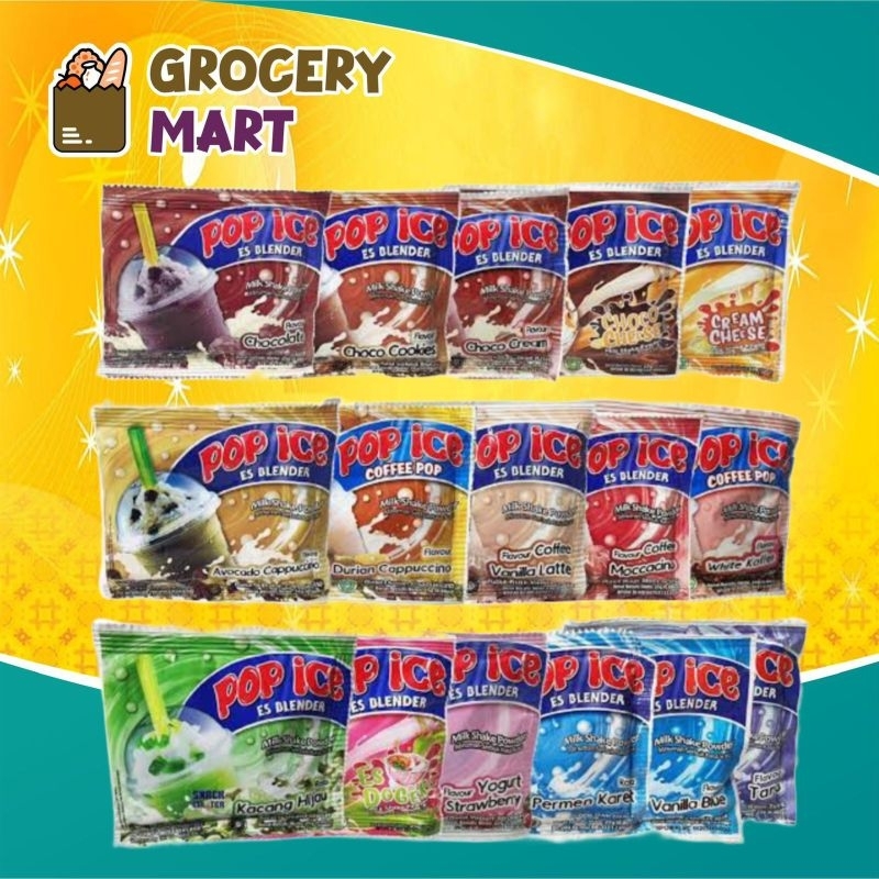 

( RENCENG ) POP ICE Sachet Minuman Es Blender Isi 10 PCS