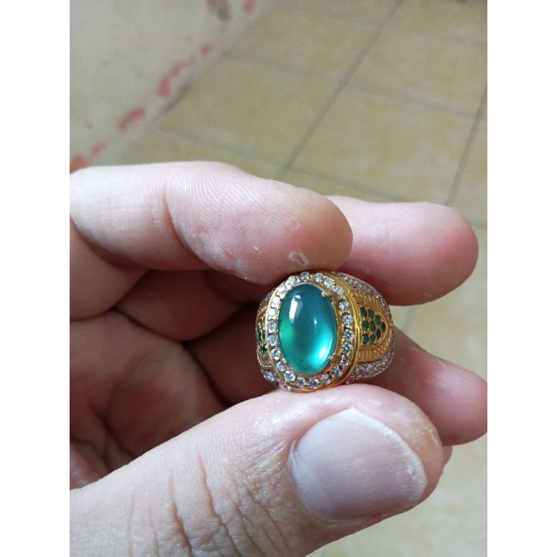 natural bacan Doko majiko super kristal giwang metalik,HQ kolektor item