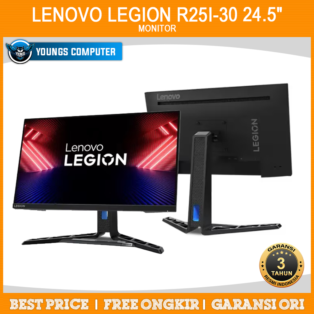 MONITOR LENOVO LEGION R25i-30 24.5" IPS 180Hz 0.5ms Speaker Ergonomics